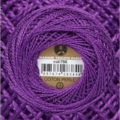 Perlé hímző gyöngyfonal 766 - lila