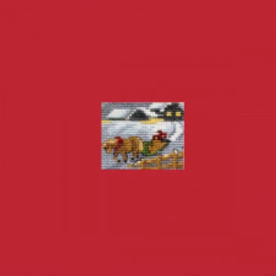 Képeslap - Lovas szán