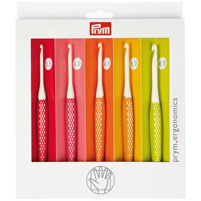 Prym 5 darabos ergonomikus horgolótű készlet (3,5-6mm) 