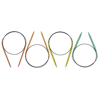 Prym Colour 4 darabos alumínium körkötőtű készlet (4,5-7 mm)