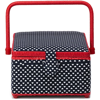 Prym közepes méretű varródoboz - szivecskés