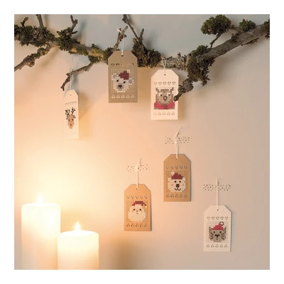 Rico keresztszemes készlet - Papír akasztó fehér színű