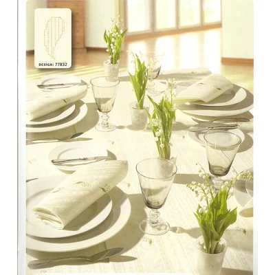 Hímezhető rongyszalvéta-krém színű