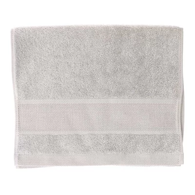Hímezhető kéztörlő 30x50 szürke