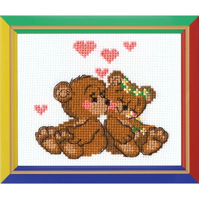 Keresztszemes készlet - Maci szerelem