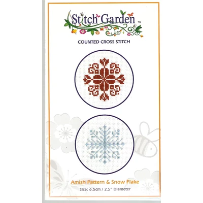 Keresztszemes készlet- Hópelyhek 2 db-os