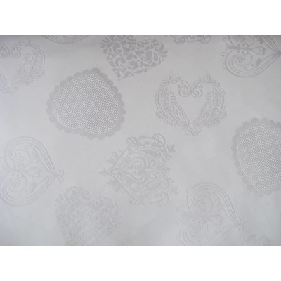 Hímezhető kongrébetétes anyag - szíves,fehér színű