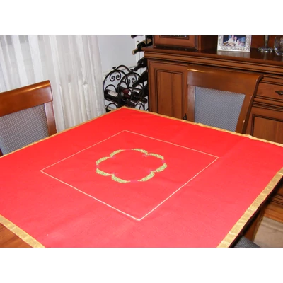 Hímzett karácsonyi terítő