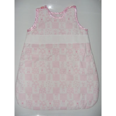 Állatos rózsaszín hímezhető hálózsák