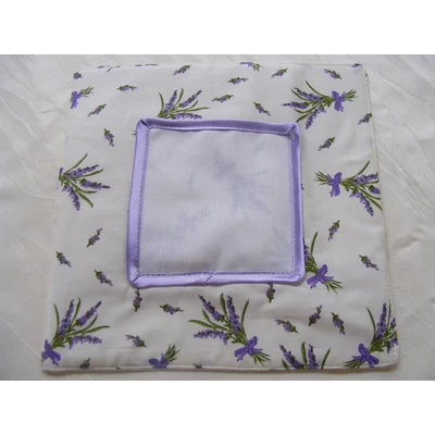 Hímezhető edényalátét-levendulás lila szegéllyel