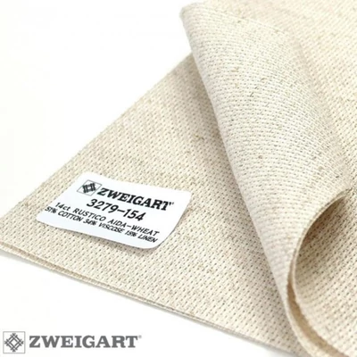 Rusztikus aida 14ct 110 cm széles világos natúr színű