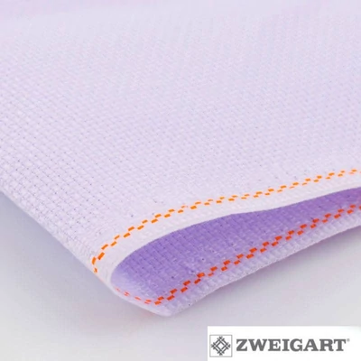 Zweigart aida 14 ct 55 cm széles - levendula lila