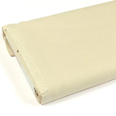 Linda hímzővászon ekrü 27 count 140 cm széles