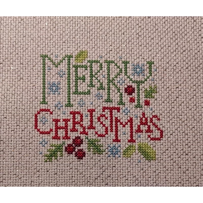 Bézs arany szállal szőtt aida 14 ct