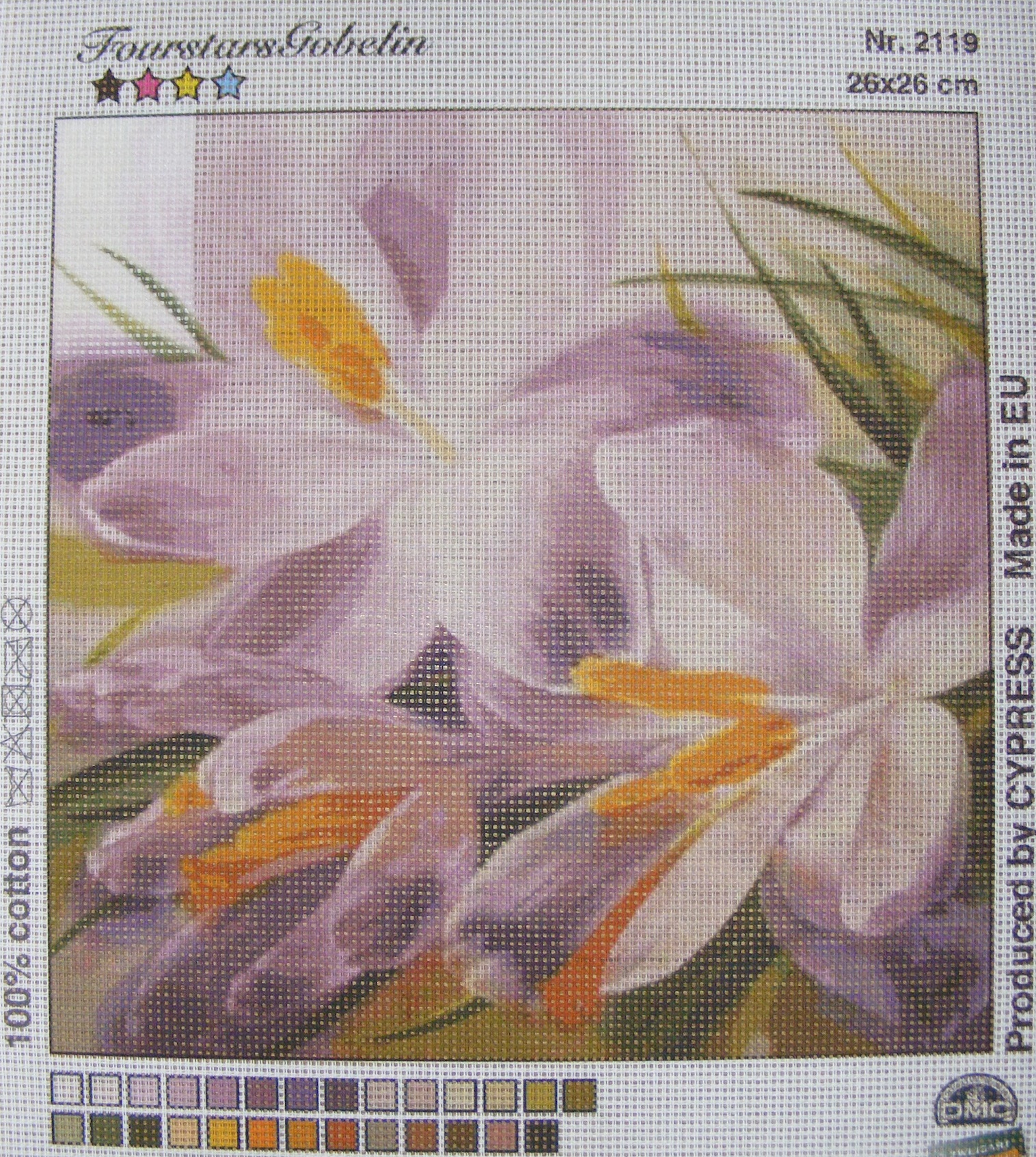 Gobelin 26x26 cm - Virág 2119